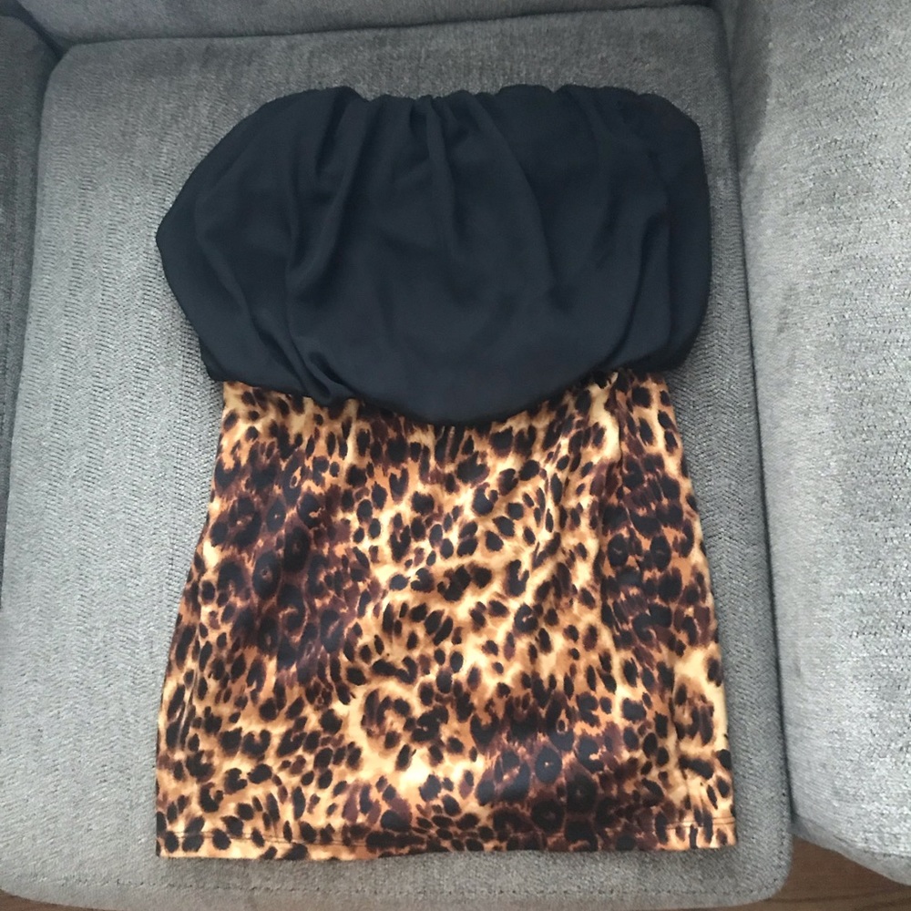 Leopard one piece dress
